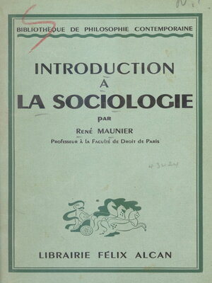 cover image of Introduction à la sociologie